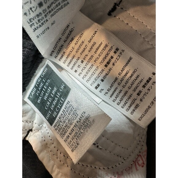 Levi's 721 High Rise‎ Skinny Pants Women's W29 x L30 Black Corduroy NWT - Picture 4 of 7